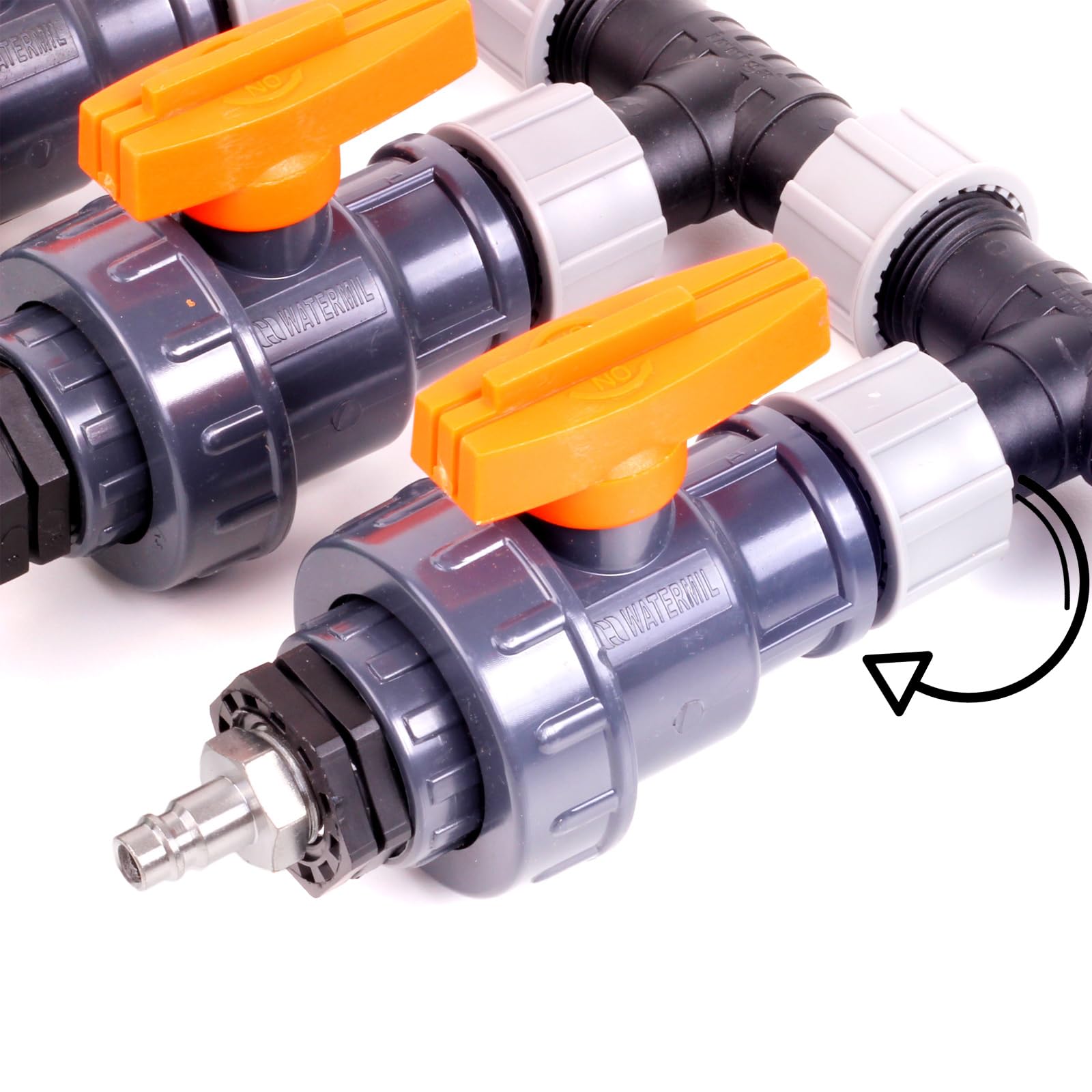 Verteiler Wasserverteiler Bewässerung Beregnung Manuell Set 2, 3, 4 Ventile (4 Set Kopfstation)