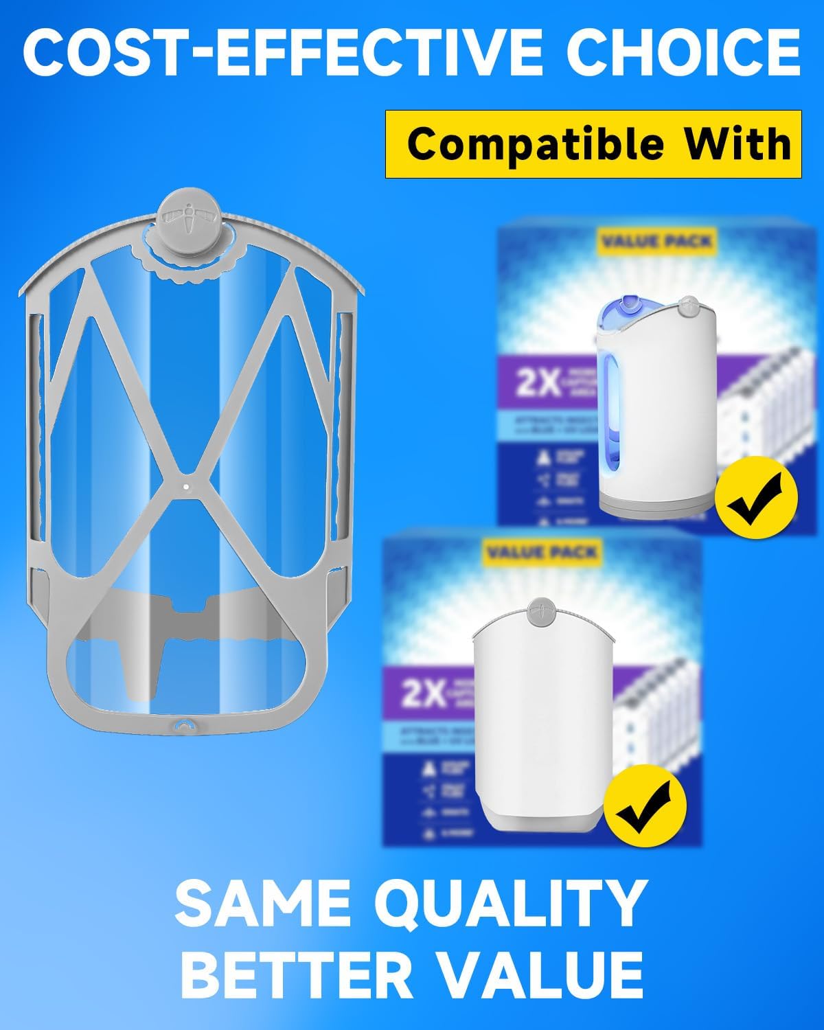 10 Pack Refill Cartridge Kit Compatible with Zevo Plug-in Light M364A and Max