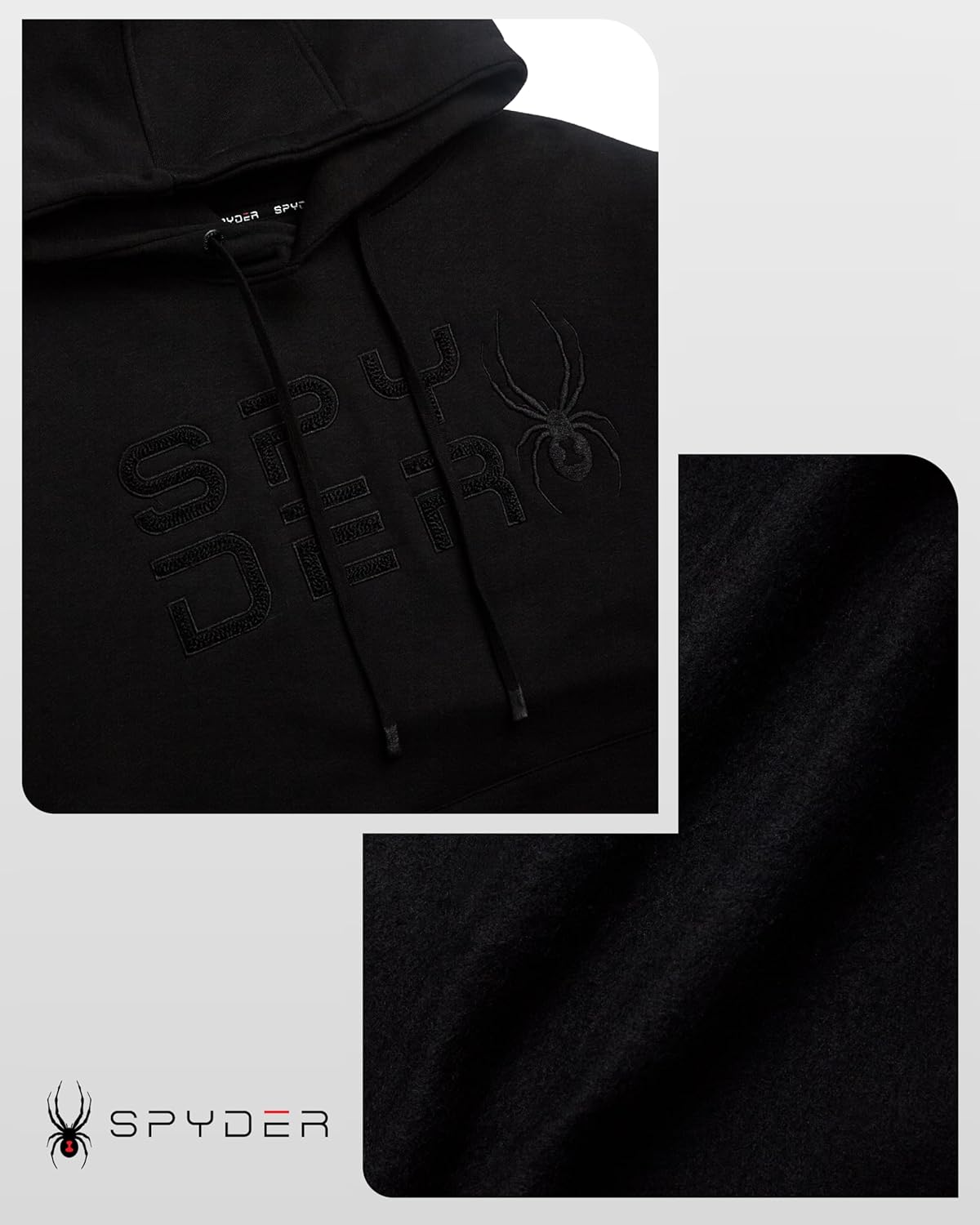 Spyder Mens Hoodie - Athletic Performance Soft Fleece Pullover Sweatshirts for Men - Heavyweight Workout Hooded Sweatshirt - Image 4