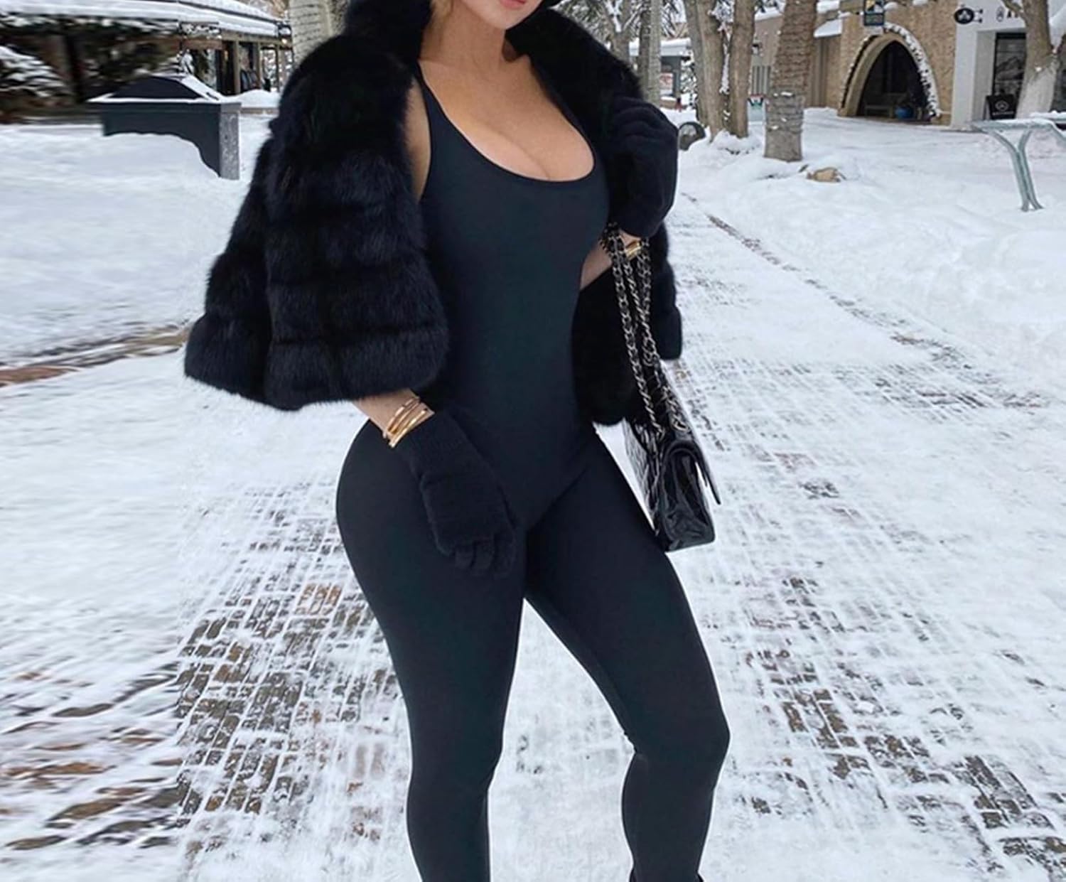 Xuan2Xuan3 Women Spaghetti Strap Bodycon Tank One Piece Jumpsuits Rompers Catsuit Unitard Bodysuit - Image 6