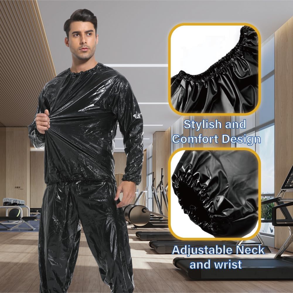 Sauna Sweat Suit for Women & Men Weight Loss Gym Exercise Fitness Workout Suits - Image 3