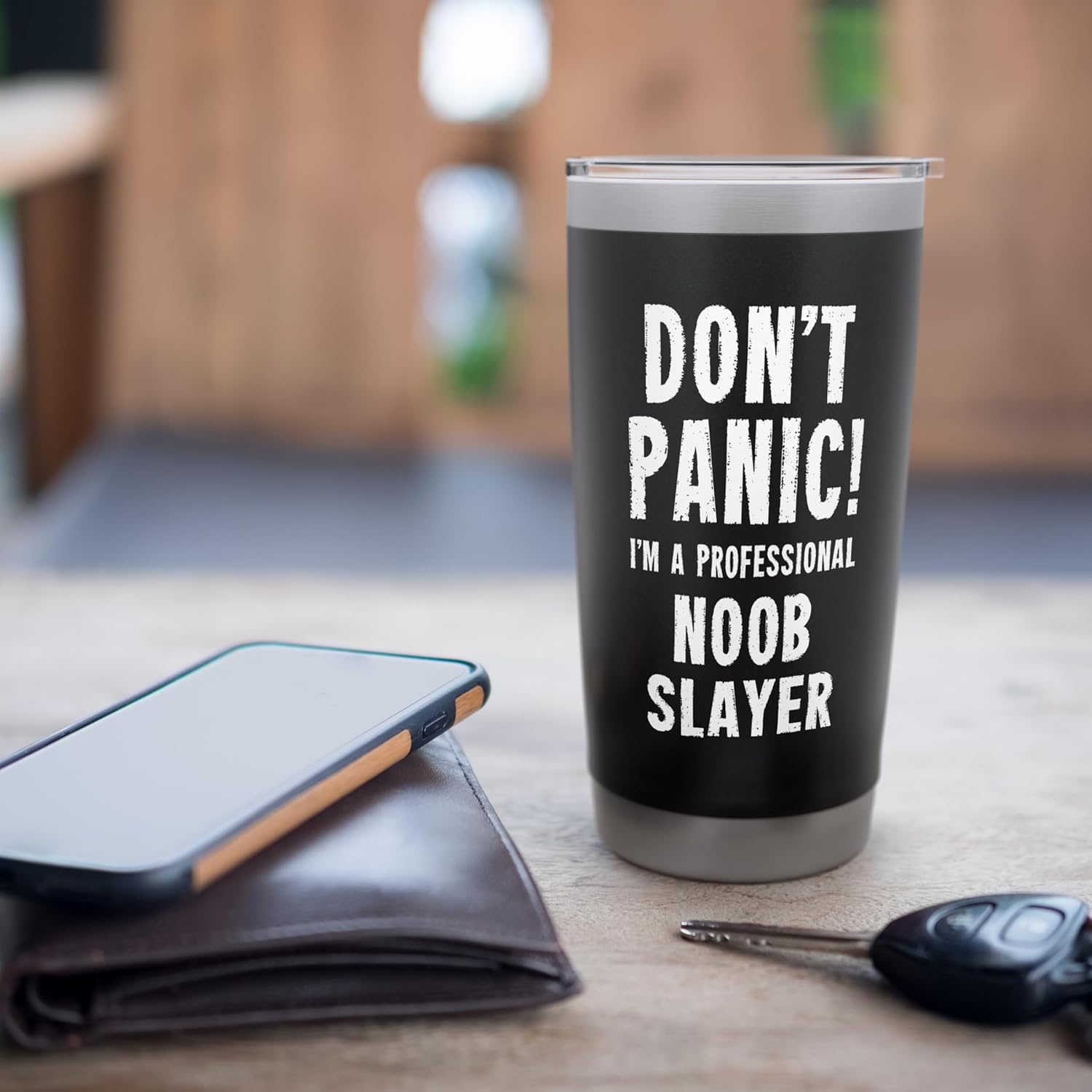 Noob Slayer Stainless Steel Insulated Tumbler - Image 7