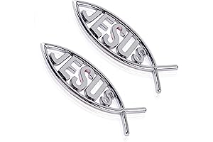 【2Pcs】Jesus Fish Symbol Decals