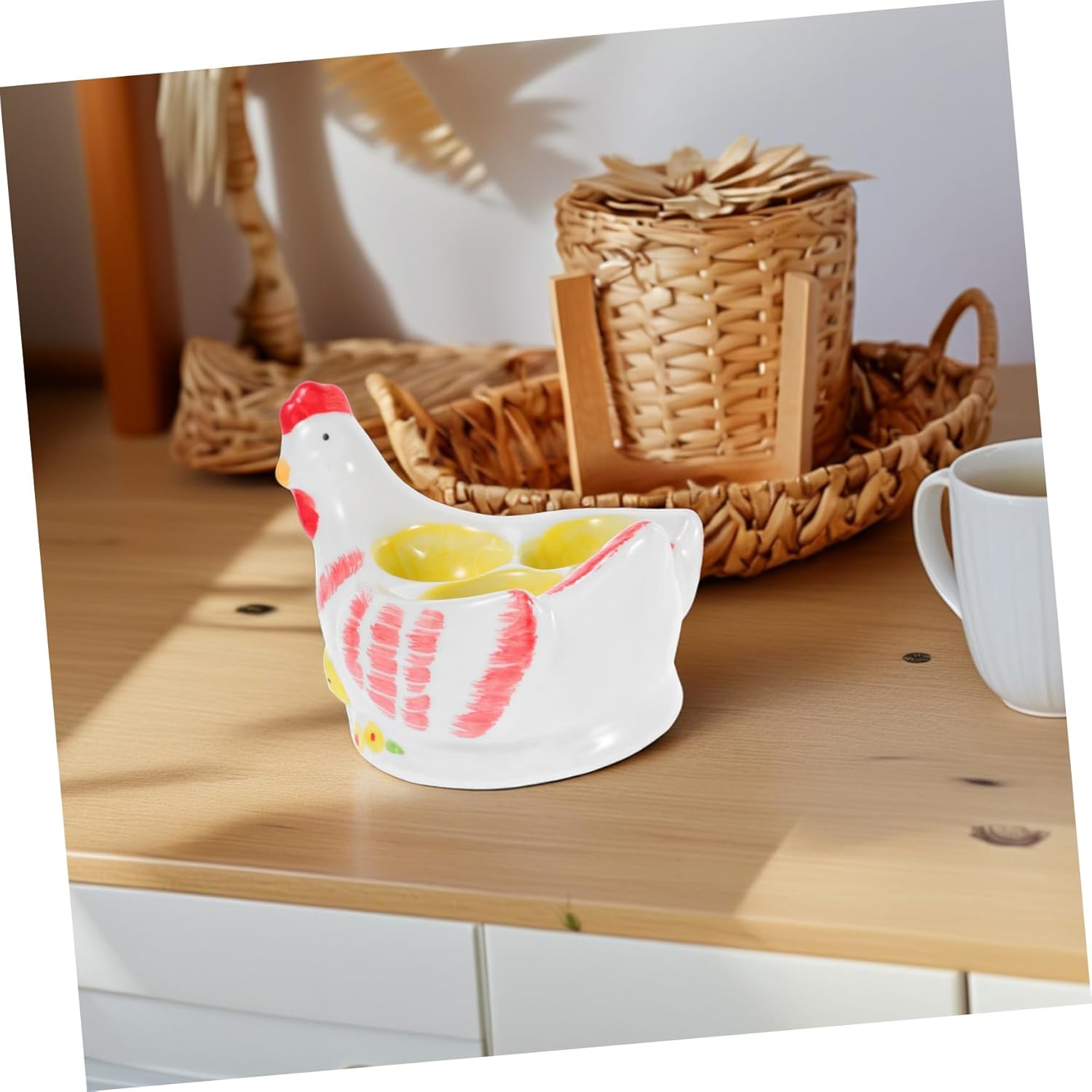 Boiled Eggs Cup Boiled Cooking Tools Novelty Egg Cup Rooster Shape Kitchen Cooking Accessory