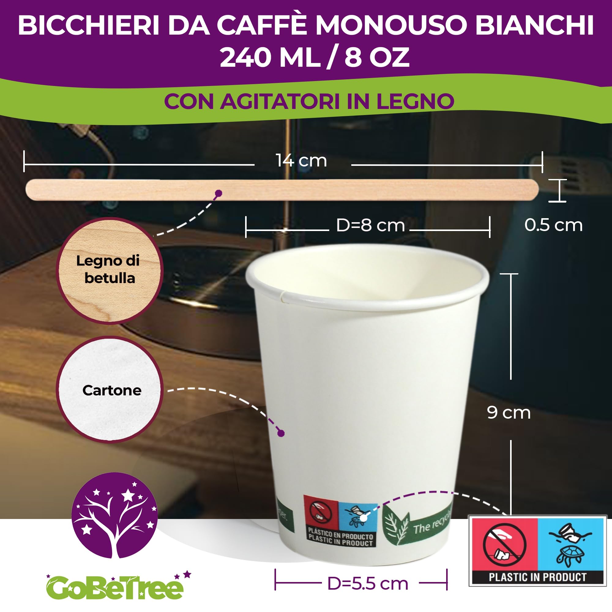 Tazze Monouso Bianche Caffè Tè 7 8 12 16 Oz Usa E Getta Tazze Di Carta Bianche Monouso Monoparete - Per Bevande Calde E Fredde, Formati 7/8/12/16 Once Tazze Carta Bianche 7 8 12 16 Oz