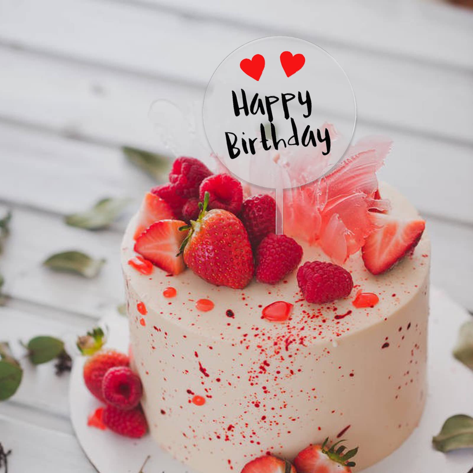 10 Stück Blanko Acryl-Kuchenaufsätze, Rund & Transparent - Zum Selbstgestalten Für Geburtstag & Hochzeit