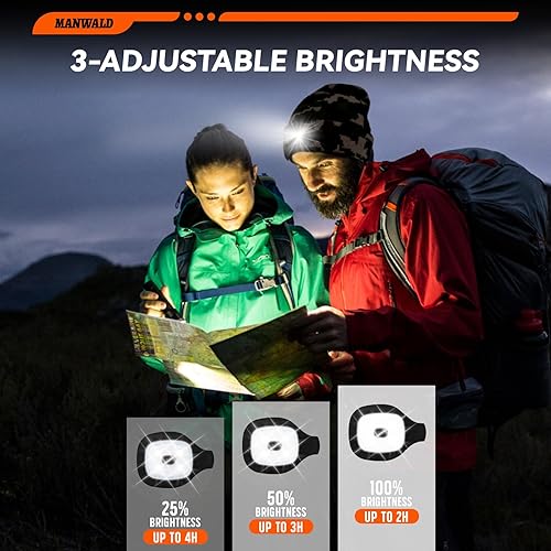 Miniatura 2 de Gorro LED con luz, linterna LED recargable por USB, regalos para hombres, Día del Padre, regalos de hija, esposa, hijo, regalos de cumpleaños para