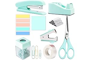 Elegant Teal Office Accessories: A Desk Organizer's Dream