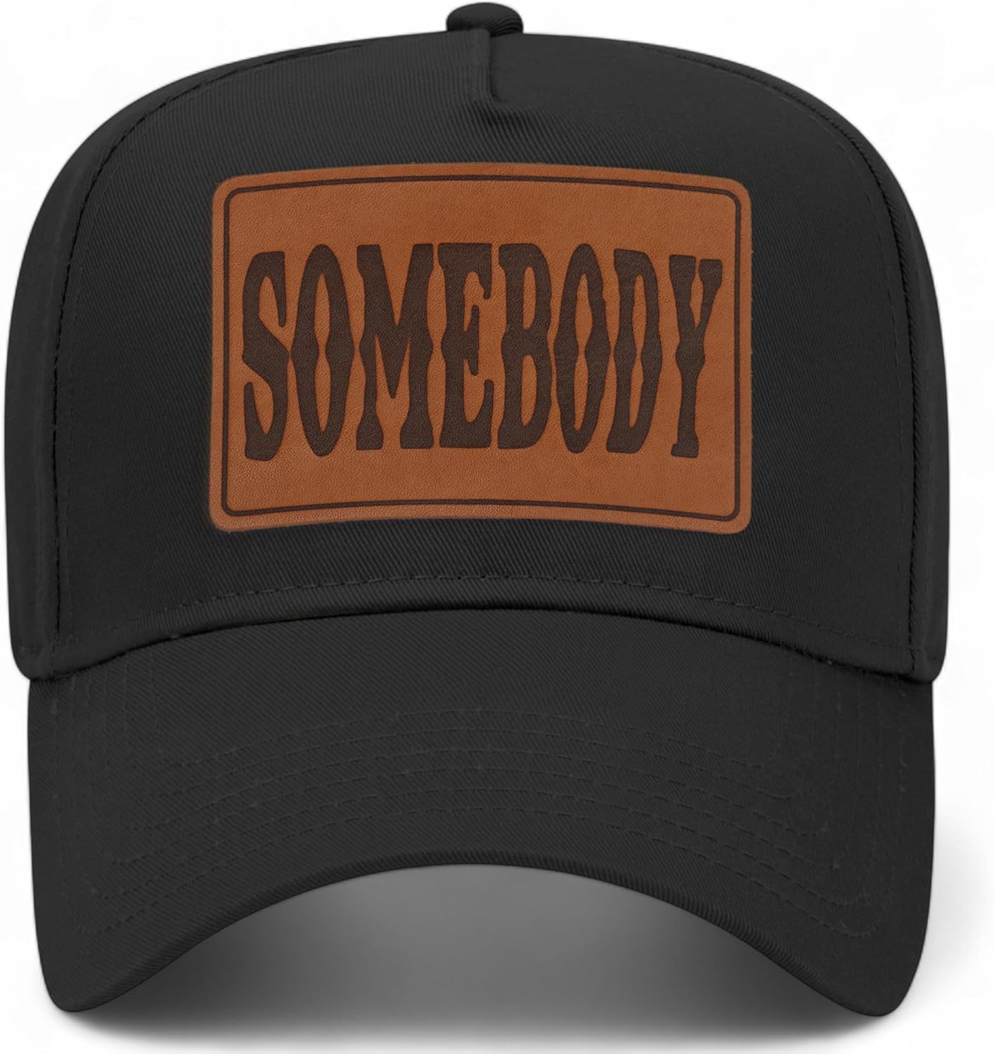 Somebody's Problem Leather Patch Vintage Trucker Hats (2 Pack) | Premium Snapback Baseball Hats for Men & Women - Image 3