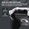 Machenike G5 Pro Wireless Controller für Windows PC/Switch/IOS/Android RGB Lichter PC Controller Hall Effekt Joystick&Trigger Gyroskop (Schwarz)