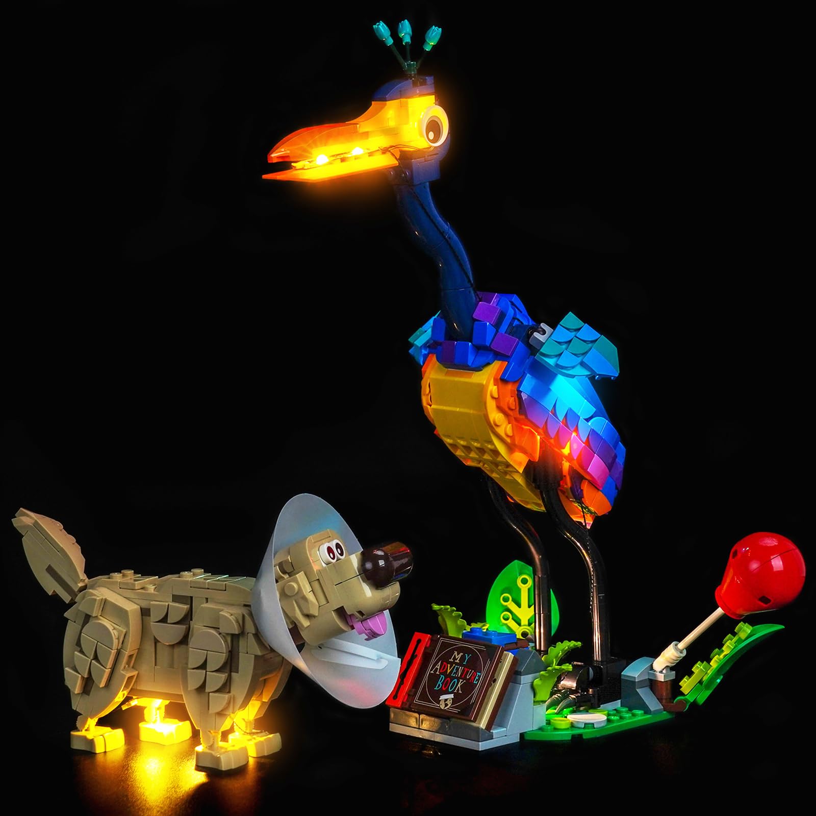 LocoLee Luce compatibile con Lego 43290 Kevin & Dug (No - Lego-Set) Set di illuminazione decorativa compatibile con Lego Kevin e Dug