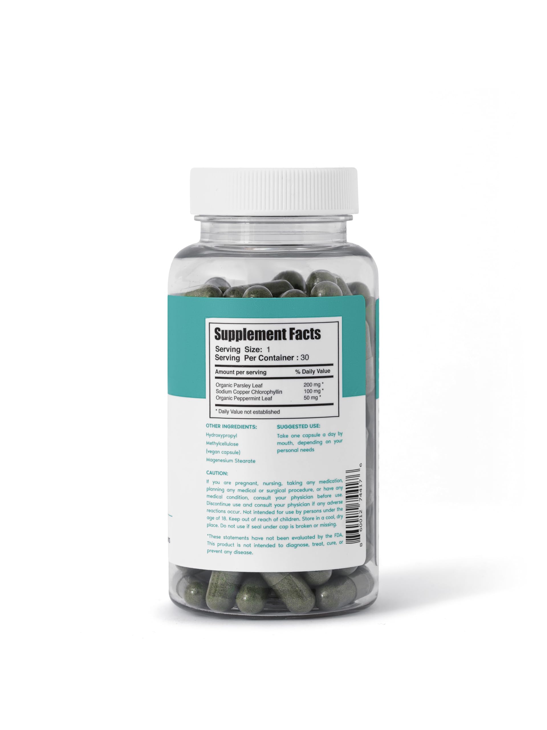 Her Fantasy Box | Body Magic Chlorophyll Capsules - 30 Vegan Capsules for Detox, Digestion, Gut Health, Skin Support, and Oily Skin - Natural Energy Booster