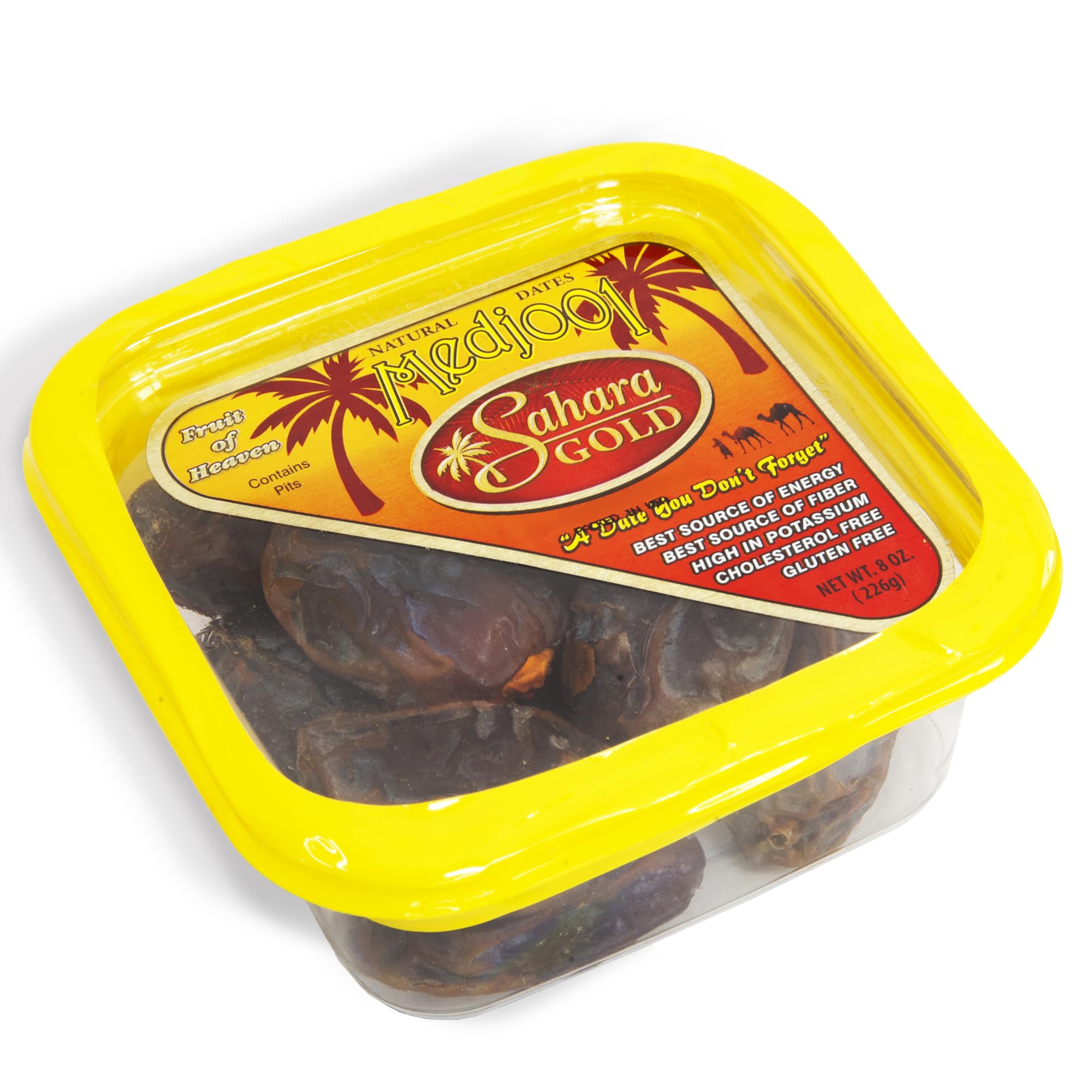Sahara Gold Premium Medjool Dates – 8 oz (227 g) | Healthy Snacks for Adults & Kids | Vegan, Gluten-Free, Dried Fruit, Fall Snack, Travel & School Bites, Hiking Friendly