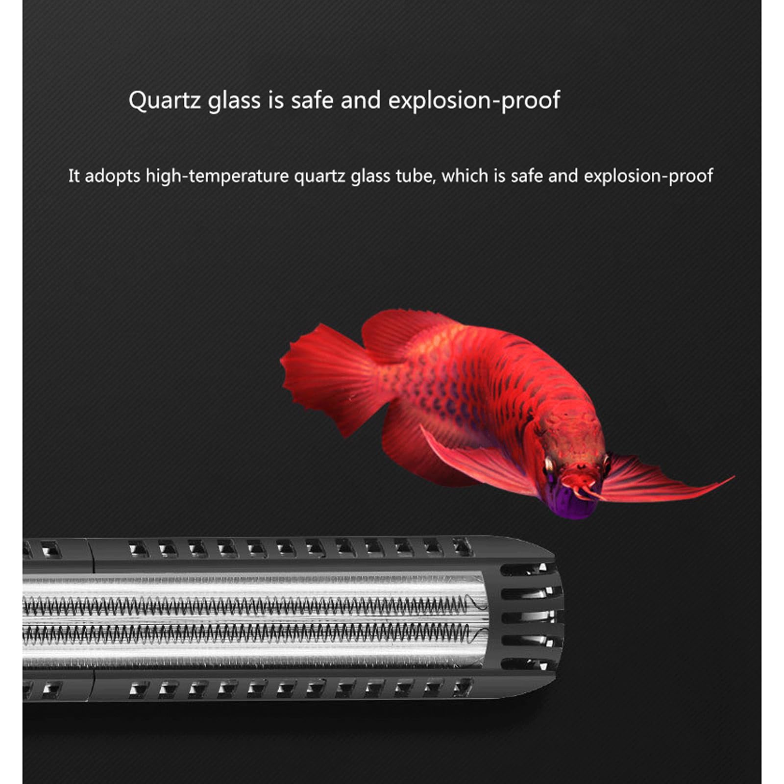 Asta riscaldante per Tartarughe Riscaldatore per Acquario Termostato Automatico Basso Livello dell'Acqua Controllo remoto della Temperatura Adatto,25W (25W)