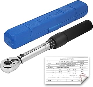 UYECOVE 1/4-Inch Drive Click Torque Wrench, Dual-Direction Click Professional Torque Wrench 20-200IN.LB/2.26-22.6N.M, Dual Range Scales Graduated in FT.LB and N.M