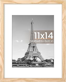 upsimples 11x14 Picture Frame, Display Pictures 8x10 with Mat or 11x14 W...