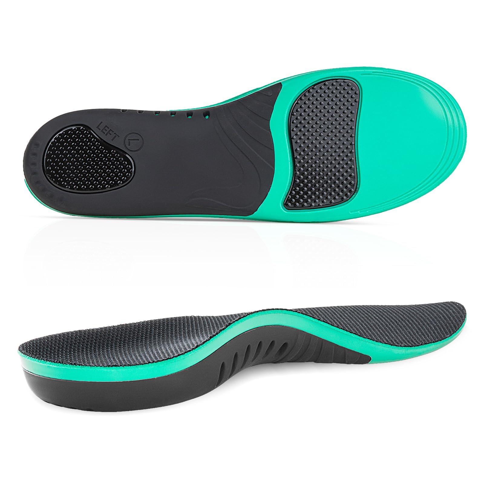 Flat Feet Orthotic Insert, Foot Pain Relief Orthotics Shoe Inserts for Metatarsalgia, High Arch Support Insoles for Shoe Insole, Memory Foam Insoles (Size: L, Men's 8.5-9.5 | Women's 10.5-11.5)