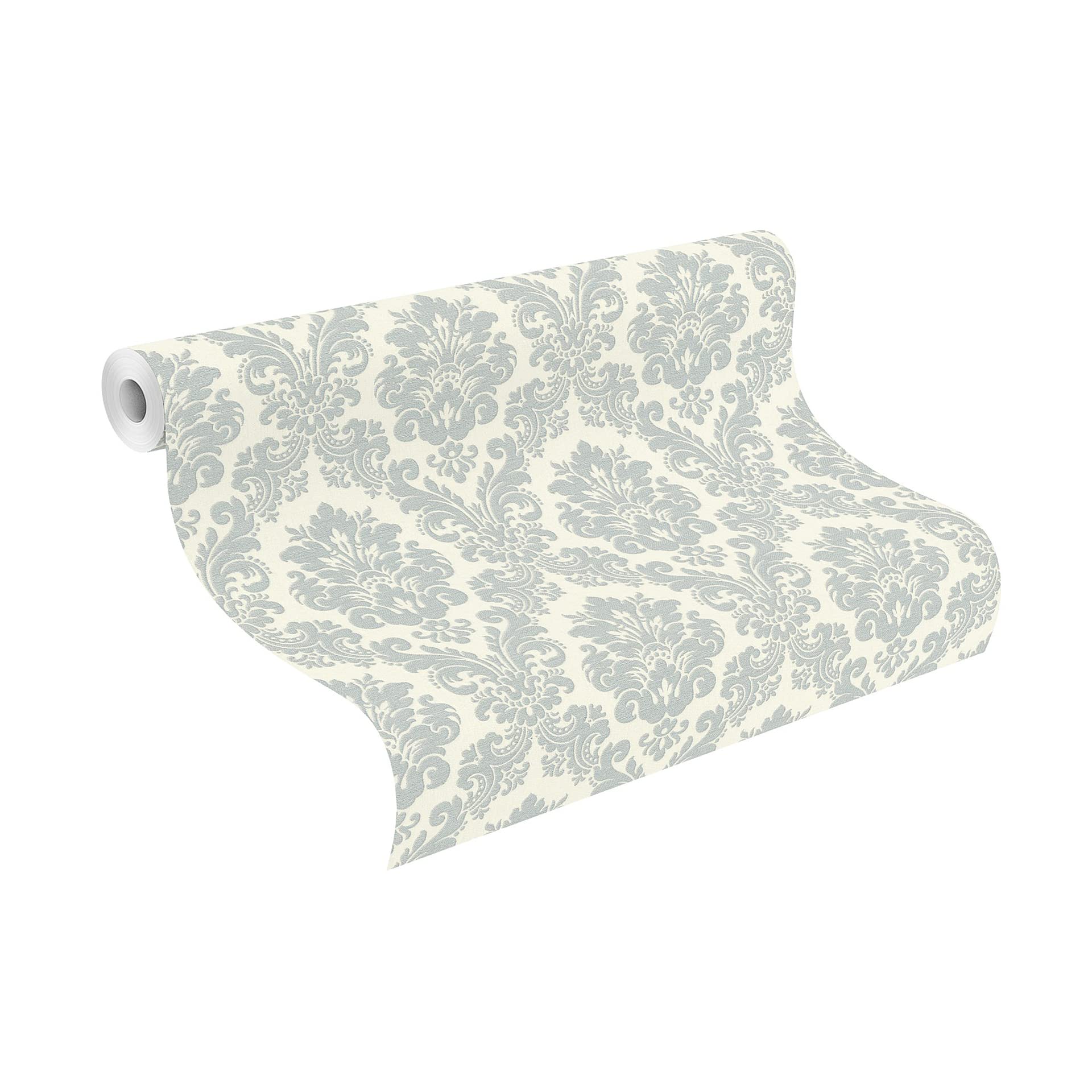 Papier Peint Intissé Baroque Rasch Trianon – 53 X 1005 Cm, Motif Damas Multicolore