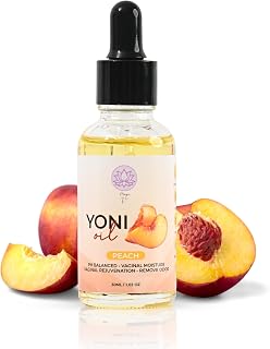Magic V Yoni Oil for Women – Organic Feminine Care Vaginal Moisturizer, pH Balance & Odor Control, Soothes Ingrown Hair & Razor Bumps – Peach Scent