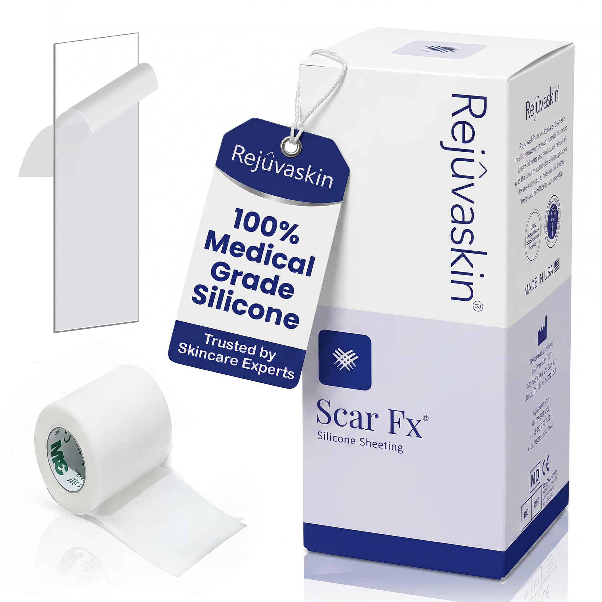 Amazon.com: Rejuvaskin Scar Fx Silicone Sheeting, 1.5 Inch x 5