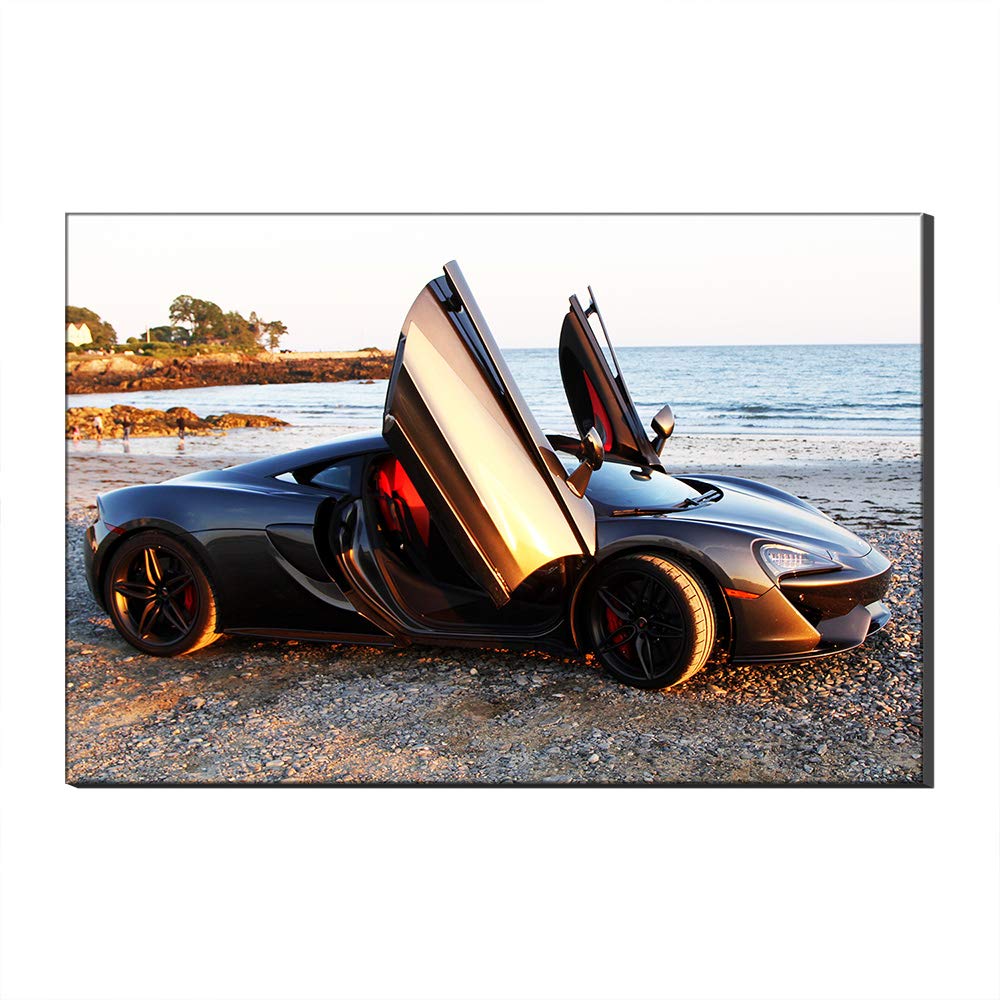 Voiture de sport McLaren tableau noir pour habiller un grand mur