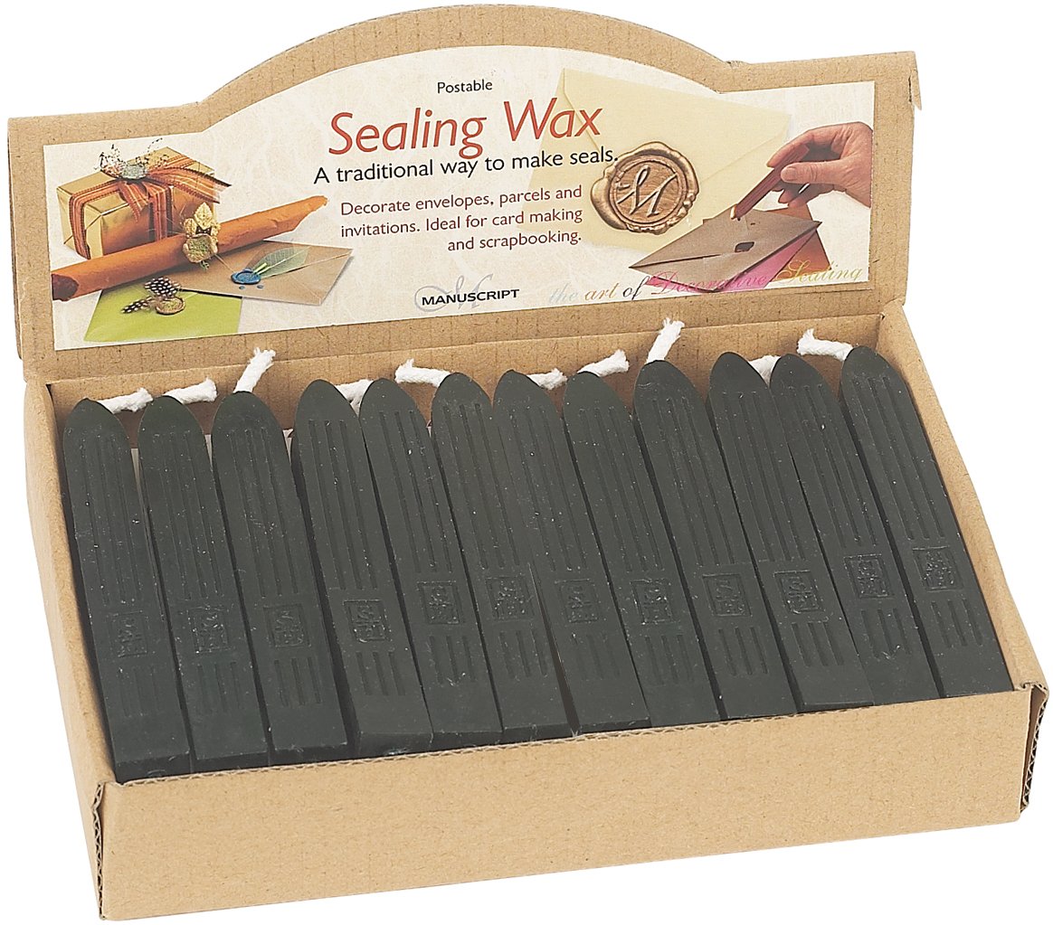 Manuscript Black 1 X Traditional Wax Sealing Mailable Wax Stick
