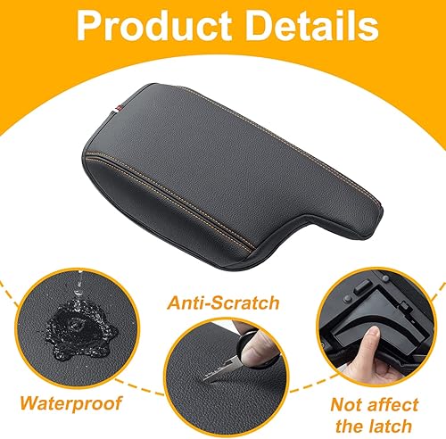 Miniatura 7 de PIMCAR Compatible con Subaru Crosstrek 2018-2023 y Subaru Impreza 2017-2023 Funda de reposabrazos de consola central, accesorios personalizados de