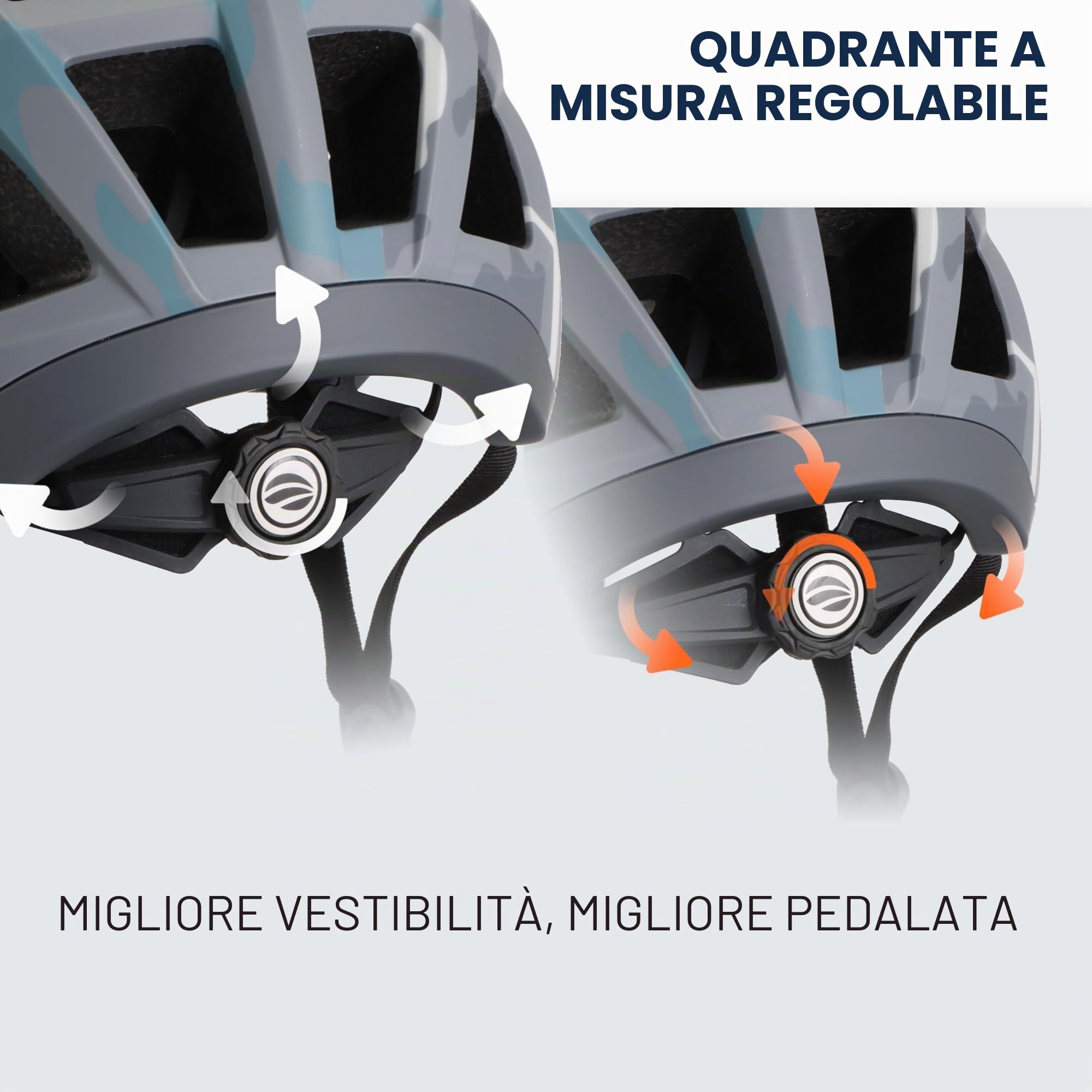 DKONI Casco da mountain bike leggero e traspirante, con visiera, calotta in policarbonato e cinturino regolabile, unisex per adulti
