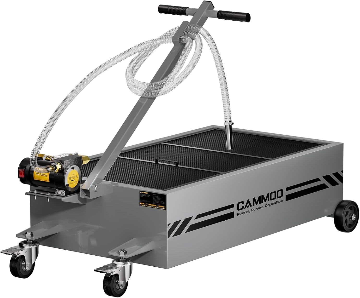 25 gal Electric Oil Drain Pan with 110V Pump