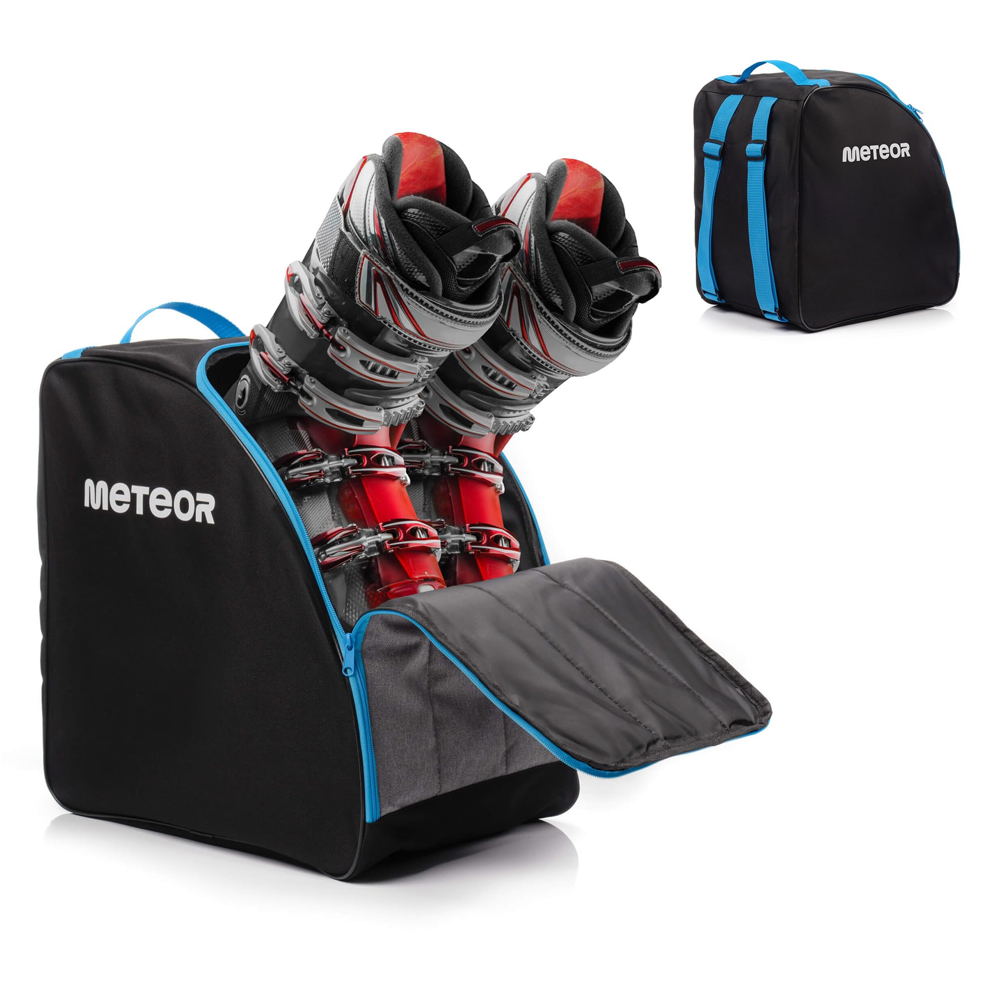 meteor Skischuhtasche Kompakte Boot Bag für Skischuhe & Handschuhe - Wasserfeste Skischuh-Tasche Ideal für Skiurlaub und Wintersport - Leicht langlebig und ideal für Reisen Stiefeltasche