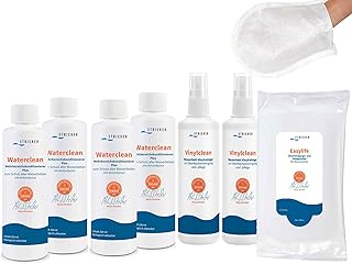 Conjunto de cuidados com a cama de água - 4 Conditioner Water Clean 2 vinil limpeza vinil limpo 15 vinylreinigu NGS pano...
