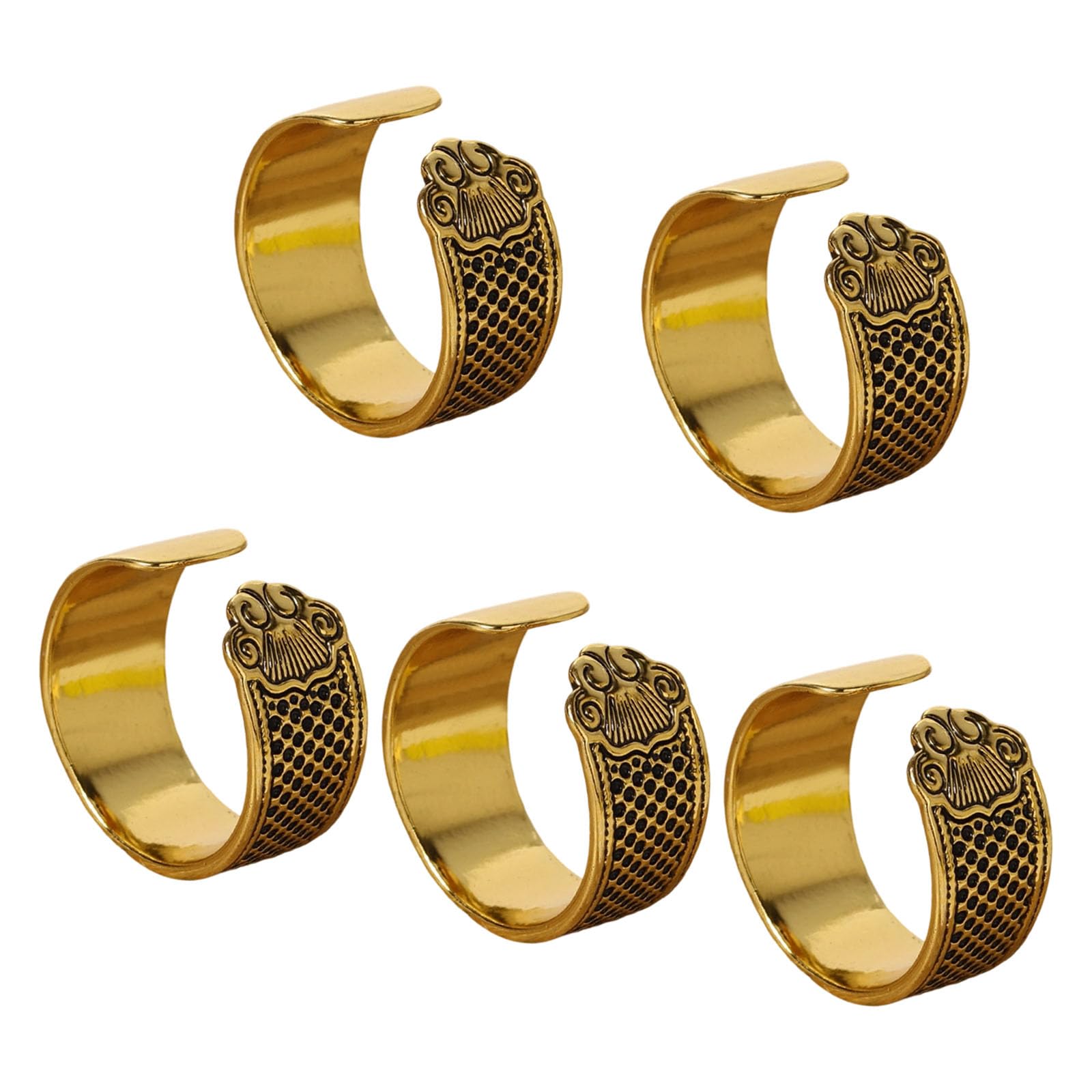 Kalttoy Sturdy Alloy Finger Guards Thimble Essential Tool for Stitching in Dressmaking and Upholstery Work Multipurpose Craft Fingerstall
