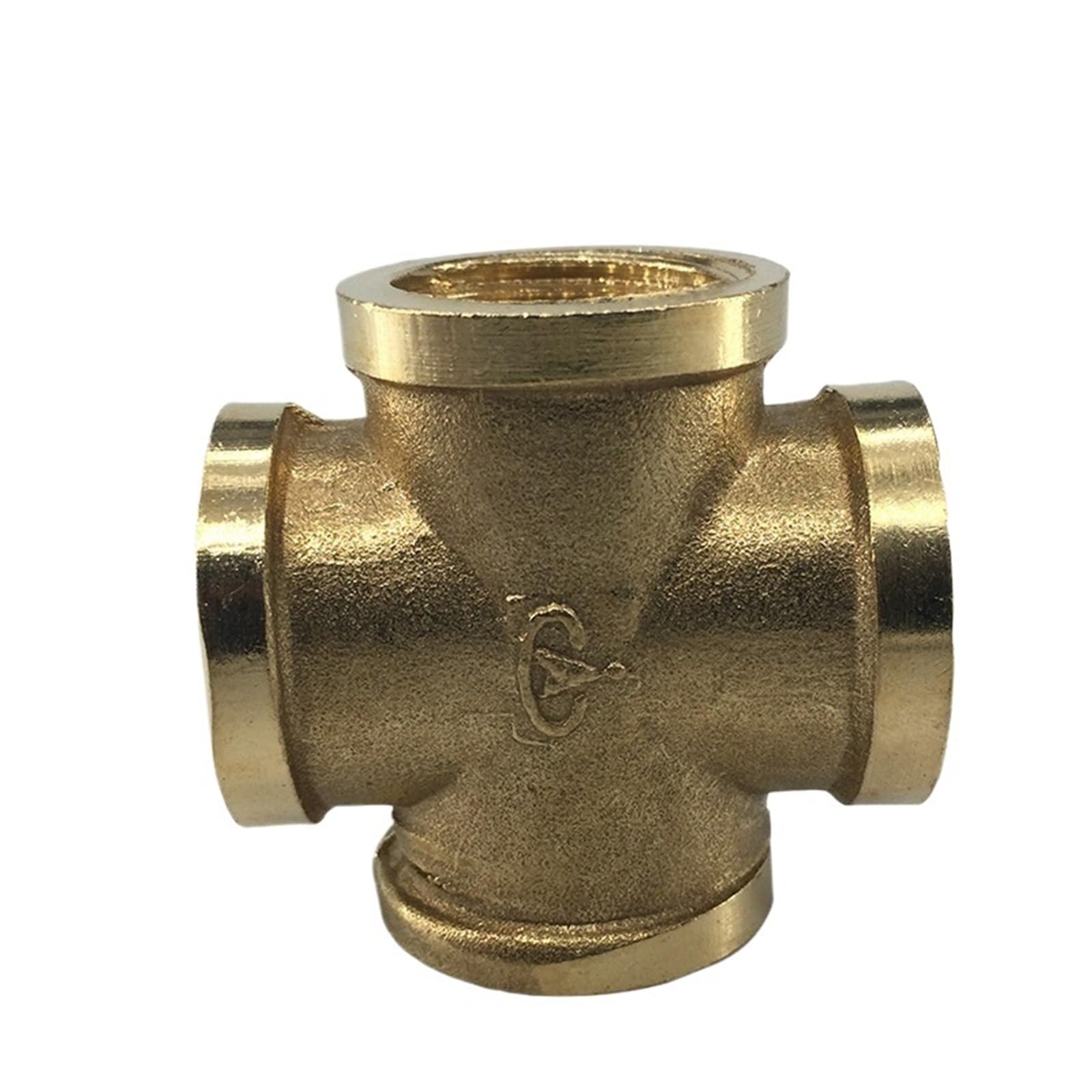 Conector de cobre tornillo interno cuatro vías 2 puntos 4 dientes 3 cables cuadrados 1 punto G1/8/4/2 tubería de agua 1 Uds(Internalscrewfour-way04)