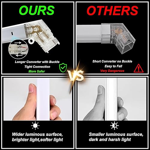 Miniatura 5 de Luces LED hexagonales, paquete de 5 luces de techo hexagonales superbrillantes de 144 W, 17280 lm, para gimnasio, tienda, sótano, automóvil,