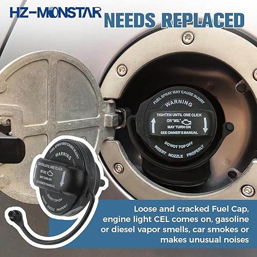 Miniatura 4 de Tapa de gasolina 5C0201550T 5Q0201550L compatible con Golf R 2011-2020 Jetta 2015-2020 | GTI 2017-2019 Golf AllTrack 2015-2019 | Sportwagen