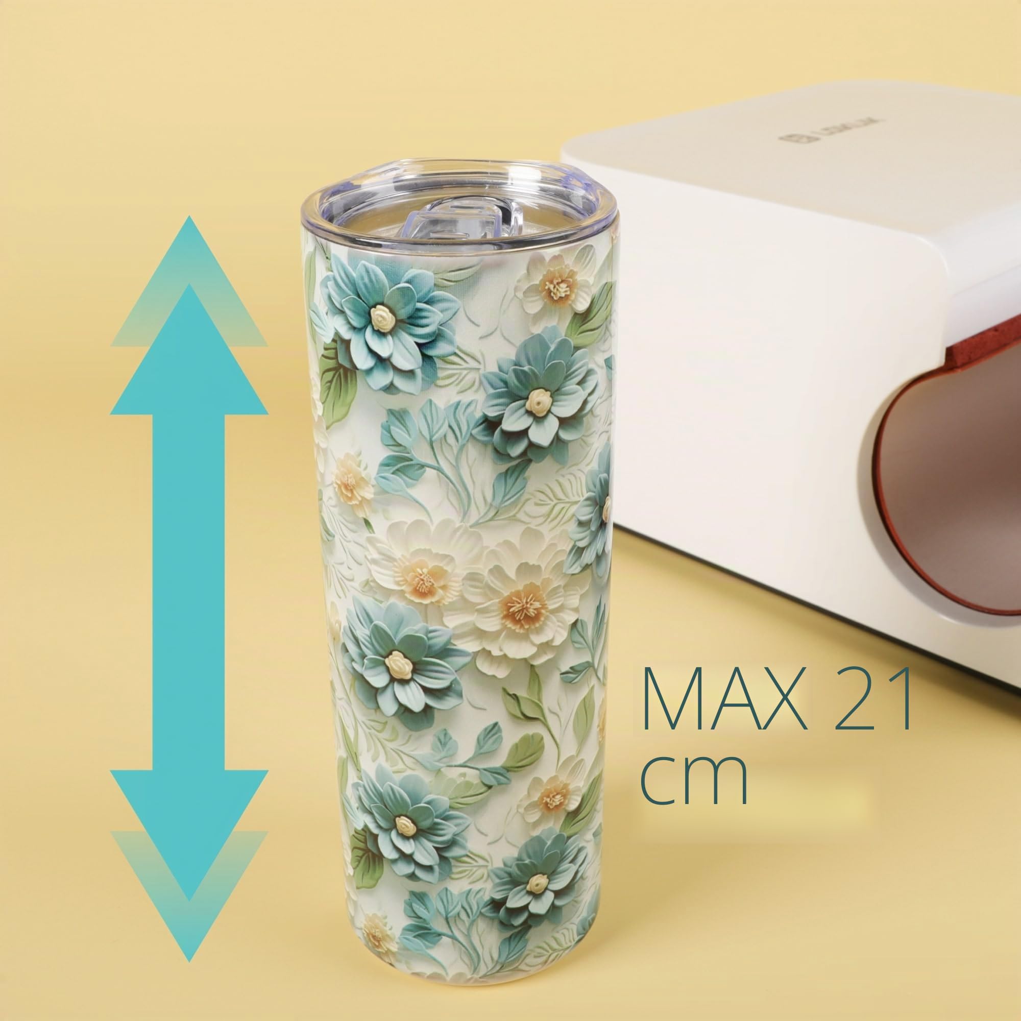 LOKLiK Auto Tumbler Heat Press für Becher – Tassenpresse für Sublimation, Flexfolie, Vinyl