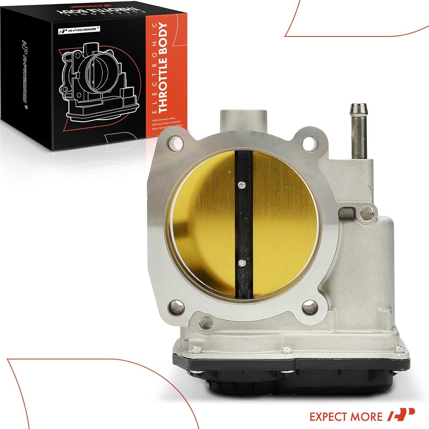 A-Premium Electronic Throttle Body Compatible with Volvo XC90 2005-2011, S80 2007-2010, 4.4L - Replace# 30622273