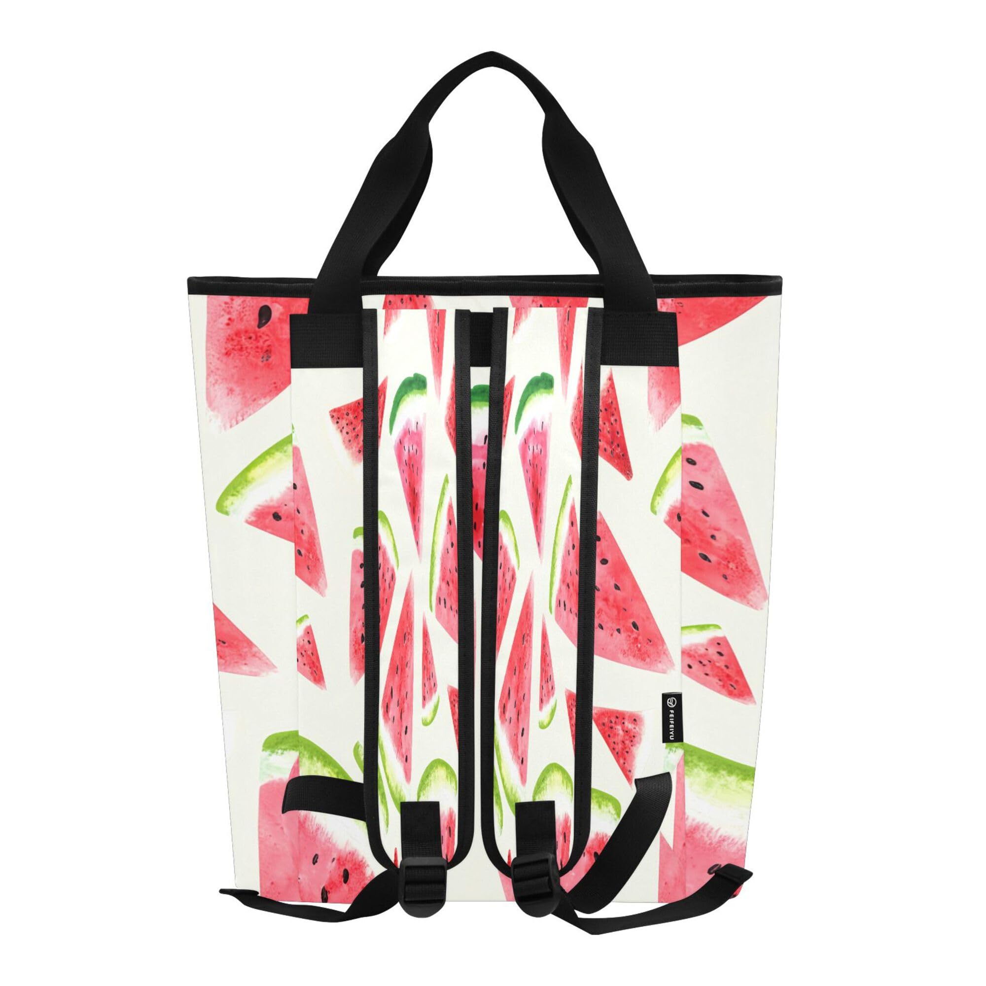 PYBUG Watermelon Reusable Insulated Backpack 36 Cans,Large Leakproof Portable Cooler Tote Organizer for Office Picnic Hiking Beach BBQ