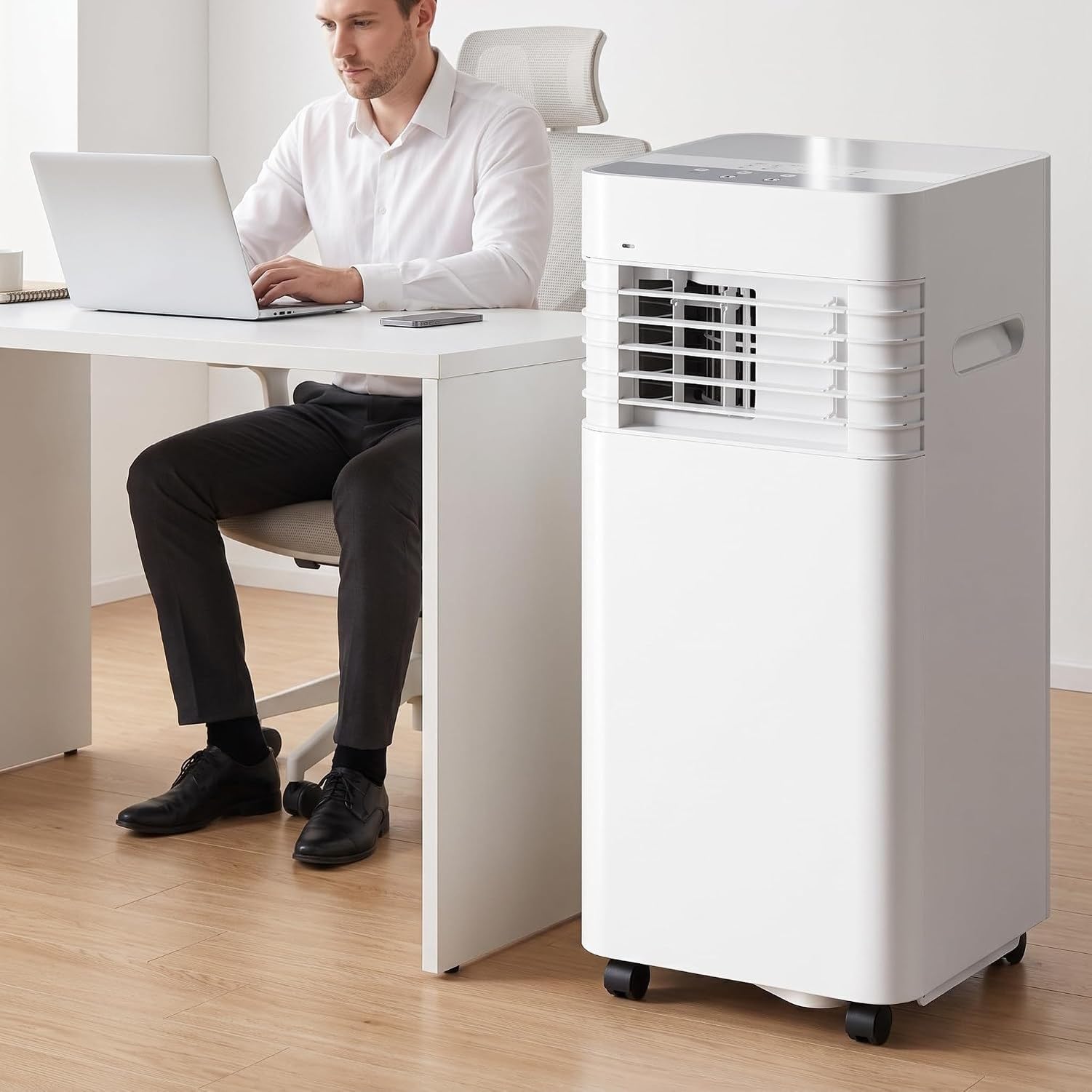 Aire Acondicionado Portátil 14000 BTU sin Instalación, Eficiente, 2 Velocidades, Temporizador 24H, Pantalla Digital para Hogar y Habitaciones, con Kit de Instal, 5000 BTU, 5000 BTU
