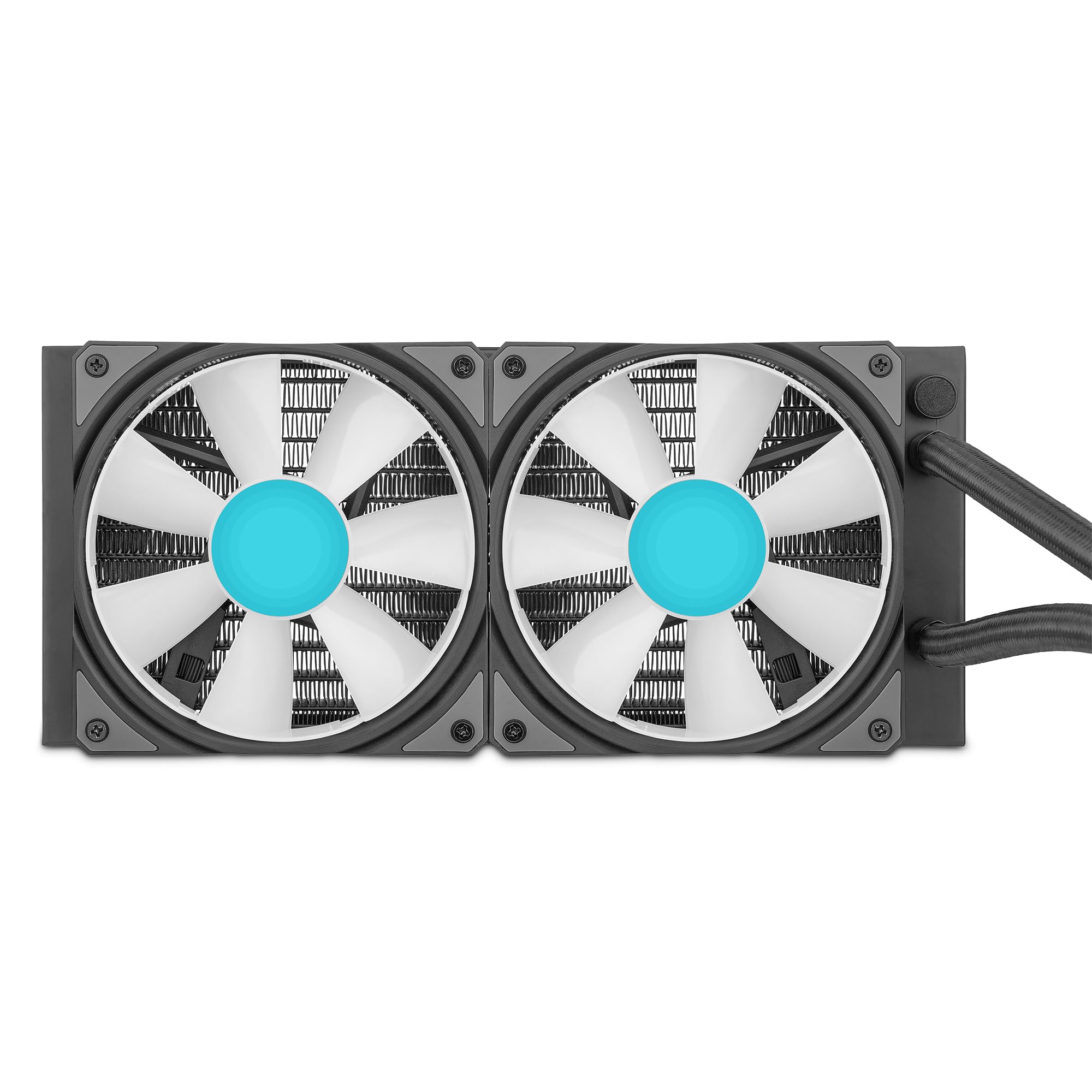 Yeyian Sistema di Raffreddamento Liquido AIO per CPU Intel AMD Serie PC Gaming per Computer Desktop Silenzioso PWM | 2 Ventole ARGB 240 mm | 2000 RPM | (Nuovo 2024)