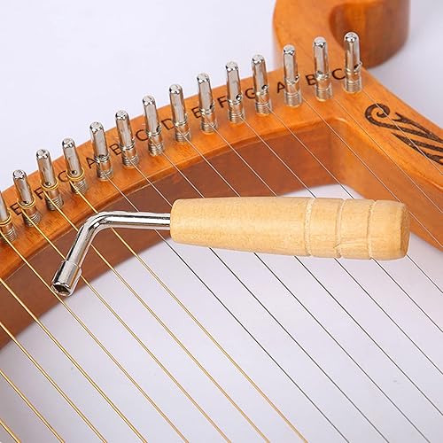 Miniatura 3 de Pines de afinación de arpa en forma de L llave de afinación de arpa martillo de afinación para lira arpa cuerdas reparación instrumentos de cuerda