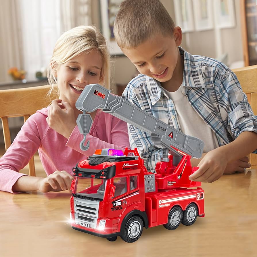 トラック 車 おもちゃ LEDライト サイレン音 プレゼント 自動走行 トラック 車 おもちゃ LEDライト サイレン音 プレゼント 自動走行