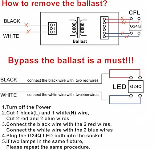 Miniatura 6 de Ulikeled Bombilla LED G24Q de 11 W reemplazo LED CFL de 4 pines reemplazo G24Q PLC-26W 1100 lúmenes bombilla LED horizontal PL de 120 V 6000 K evita