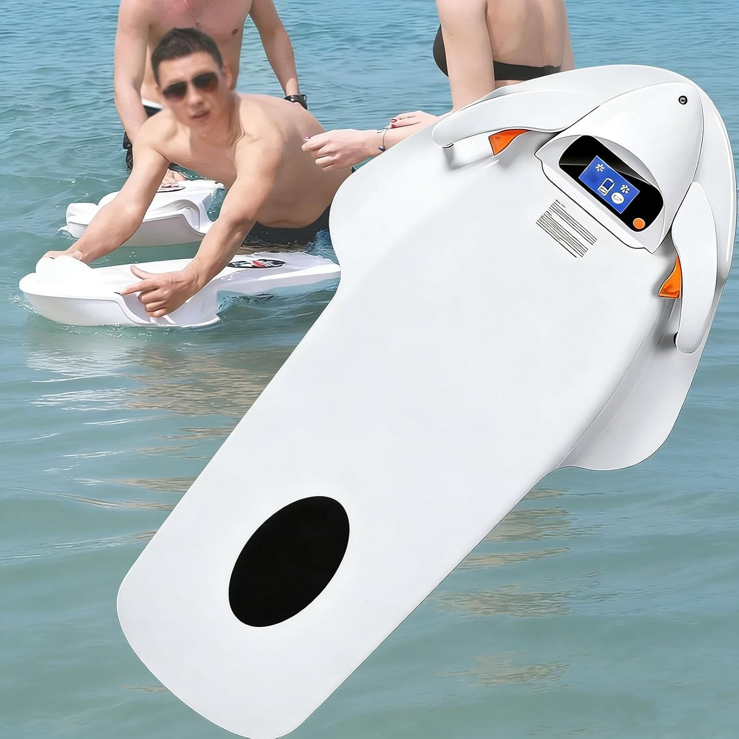 High-Speed Electric Surfboard,Brushless High-Speed Spiral Propeller,Features Standard and Sport Modes,Adjustable Speed,Smart Somatosensory Surfing Board Swimming Aids