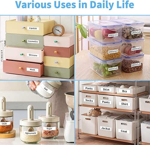 Miniatura 5 de Markurlife Paquete de 10 cintas de etiquetas compatibles con Brother Ptouch de 0.47 pulgadas TZe-231 TZ231 TZe231 TZe TZ 0.47 laminado blanco para