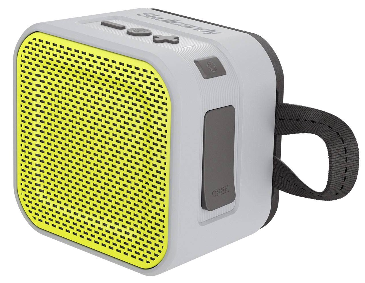 Skullcandy Barricade Mini Bluetooth Wireless Portable Speaker - Grey/Charcoal/Hot Lime