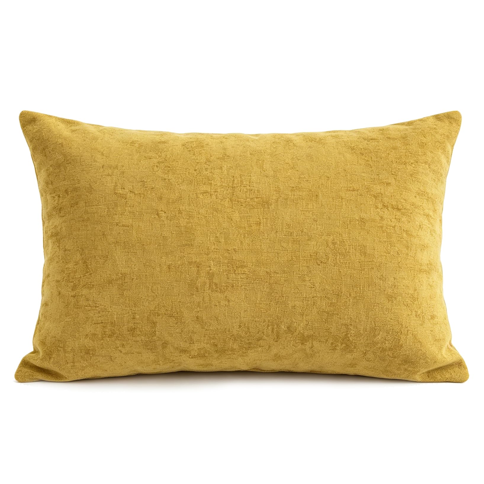 Coussin de canapé jaune 30x50 cm avec un rembourrage ferme pour un soutien lombaire idéal