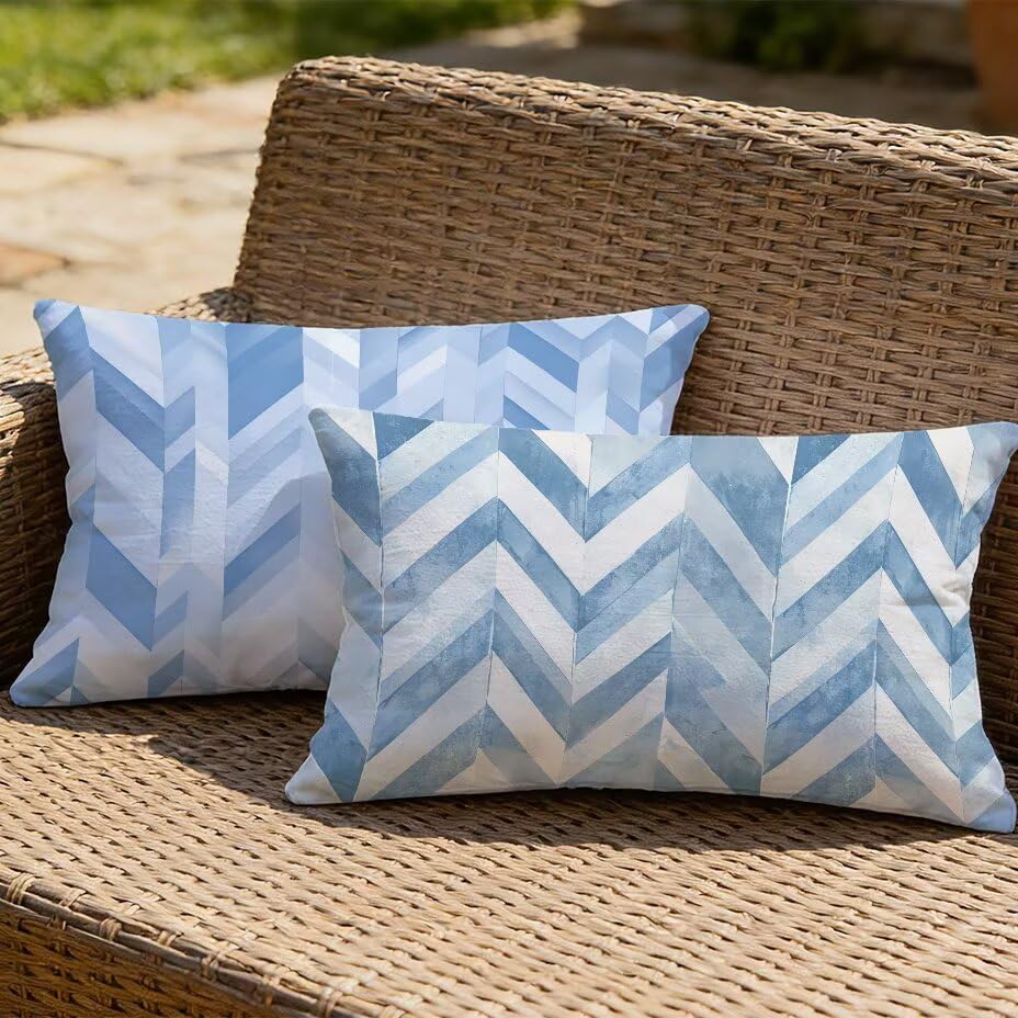 Housse de Coussin Extérieur Imperméable 60x90 cm Anti-Tache