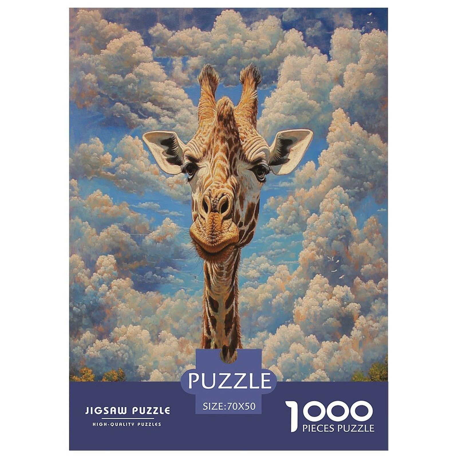 Puzzle de jirafa imposible de 1000 piezas para adultos, un desafío creativo de 70x50 cm 8
