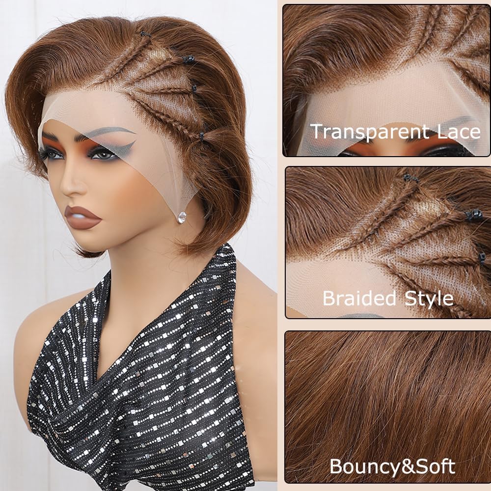 Amazon.com : REMY HAIR FASHION Pixie Cut Wig Human Hair 